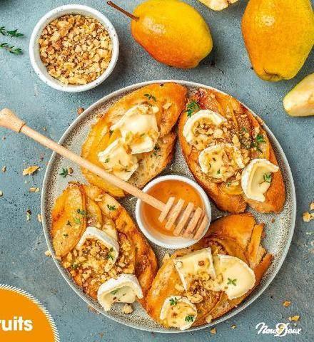 Nous Deux 4138 Tartines gourmandes poire et brie