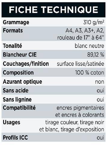 Réponses Photo 394 Canson Infinity Platine Fibre Rag Un pur coton qui joue dans la cour des barytés