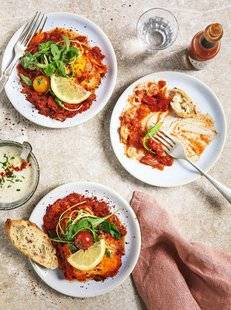 Top Santé 345 Chakchouka aux tomates, poivrons et épices