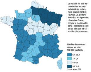 Top Santé 347 LA SCLÉROSE EN PLAQUES PLUS PRÉSENTE DANS LE NORD