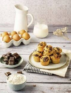 Top Santé 421 MUFFINS À LA FARINE DE CHÂTAIGNE ET PÉPITES DE CHOCOLAT NOIR