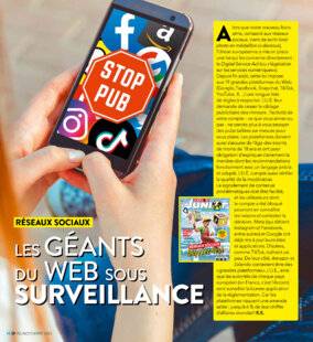 Science & Vie Junior 410 LES GÉANTS DU WEB SOUS SURVEILLANCE