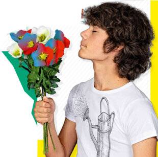 Science & Vie Junior 410 TEINTEZ UNE FLEUR BLANCHE et observez comment les plantes boivent l'eau.
