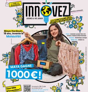Science & Vie Junior 431 Maya Hardouin, 18 ans, invente le MétéoVêt