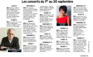 Diapason 682 Les concerts du 1er au 30 septembre