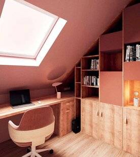 Maison & Travaux 340 Le bureau, facile à implanter de par sa fonction