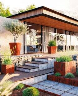 Maison & Travaux 351 L'ACIER CORTEN, show devant !