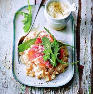 Pleine Vie 396 Risotto jambon cru, roquette et mascarpone