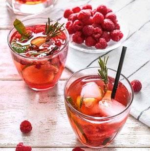Pleine Vie 410 Cocktail framboise, canneberge et romarin