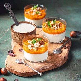 Pleine Vie 473 Pannacotta à la cancoillotte et potimarron rôti