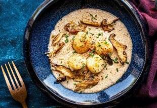 Pleine Vie 475 Saint-Jacques à la crème de shiitaké