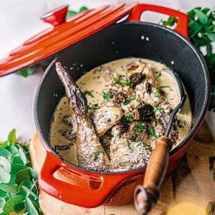 Pleine Vie 475 Pintade au champagne et aux morilles