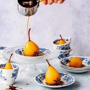 Pleine Vie 476 Poire pochée aux épices et au rhum