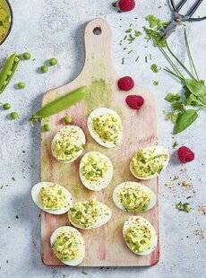 Pleine Vie 479 Œufs mimosa et petits pois