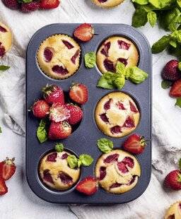 Pleine Vie 480 Muffins à la fraise et cœur de basilic