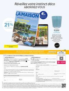 Le Journal de la Maison 580 BULLETIN D'ABONNEMENT