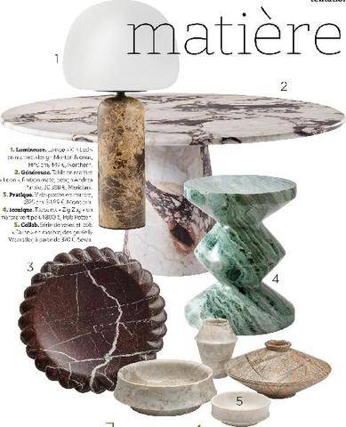 Le Journal de la Maison 581 matière sculptée