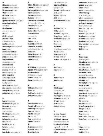 Le Journal de la Maison 582 adresses.