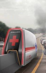 Science & Vie 1222 Une ambulance sur glissière pour éviter les bouchons
