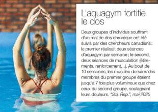 Science & Vie 1297 L'aquagym fortifie le dos