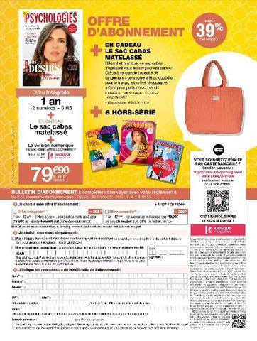 Psychologies Poche 484 