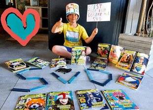 Science & Vie Découvertes 285 Noé, 9 ans, supporter officiel de Sciences et Vie