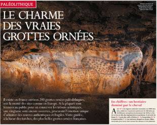 Les Cahiers de Science & Vie 223 LE CHARME DES VRAIES GROTTES ORNÉES