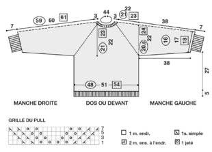 Modes & Travaux 1465 Un pull flocon de neige
