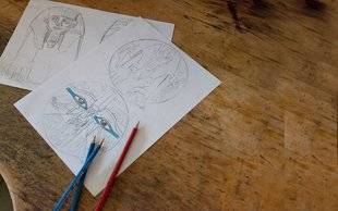Modes & Travaux 1467 Le crayon libre et éclairé de Joaquin Jimenez