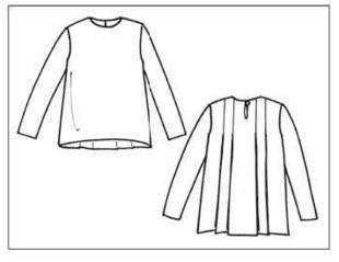 Modes & Travaux 1468 BLOUSE PLISSÉE