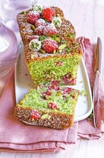 Modes & Travaux 1494 CAKE pistaches et framboises