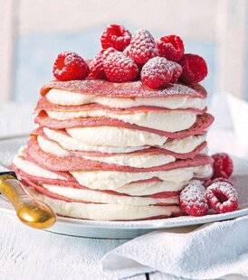 Modes & Travaux 1494 GÂTEAU DE CRÊPES aux framboises
