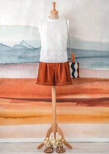 Modes & Travaux 1497 Top en broderie anglaise (Modèle Plymouth)