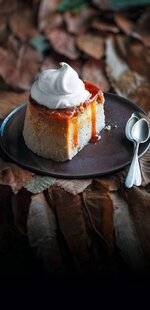 Modes & Travaux 1499 FLAN CARAMÉLISÉ aux châtaignes et aux raisins secs