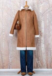 Modes & Travaux 1503 Manteau façon peau lainée (Modèle Courchevel)