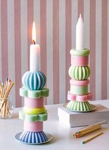 Modes & Travaux 1503 BOUGIES-BOUGEOIRS empilables