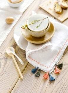 Modes & Travaux 1505 Serviettes à pompons