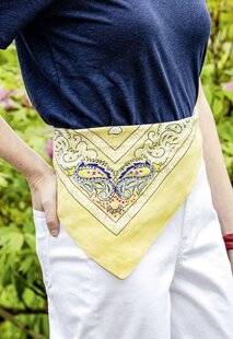 Modes & Travaux 1507 Je customise mon Bandana avec des fils à broder
