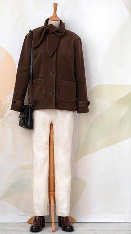 Modes & Travaux 1511 VESTE À COL NOUÉ (MODÈLE BIRMINGHAM)