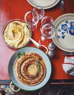 Marmiton 79 Saucisse de Toulouse grillée et purée crémeuse à l'huile de noisette
