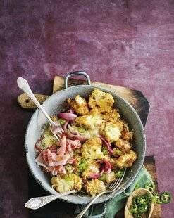 Marmiton 79 Gratin de chou-fleur pané au jambon