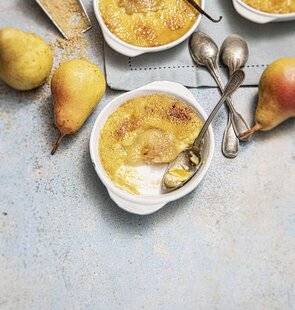 Marmiton 79 Crème brûlée à la poire