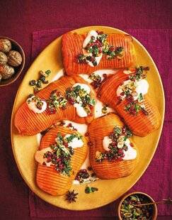 Marmiton 80 Courge butternut Hasselback aux saveurs libanaises
