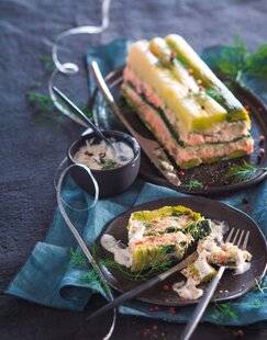 Marmiton 80 Terrine aux deux poissons, poireaux et épinards