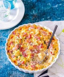 Marmiton 80 Gratin de chou-fleur au jambon