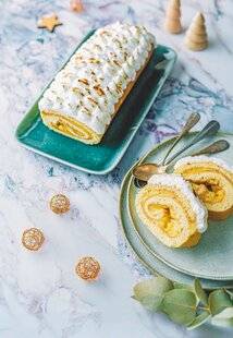 Marmiton 80 Bûche façon tarte citron meringuée