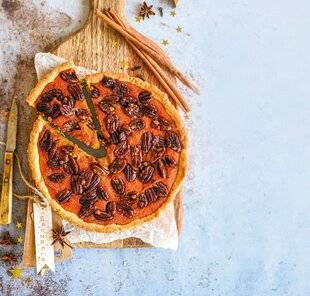 Marmiton 80 Tarte à la citrouille et aux noix de pécan