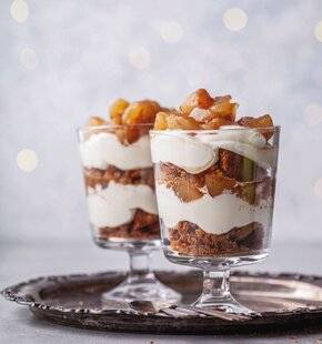 Marmiton 80 Verrine aux poires épicées et spéculoos