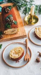 Marmiton 80 Bûche banoffee cacahuète
