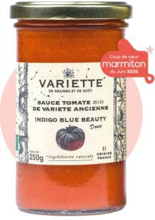 Marmiton 81 La sauce à la tomate ancienne bio Indigo Blue Beauty de Variette